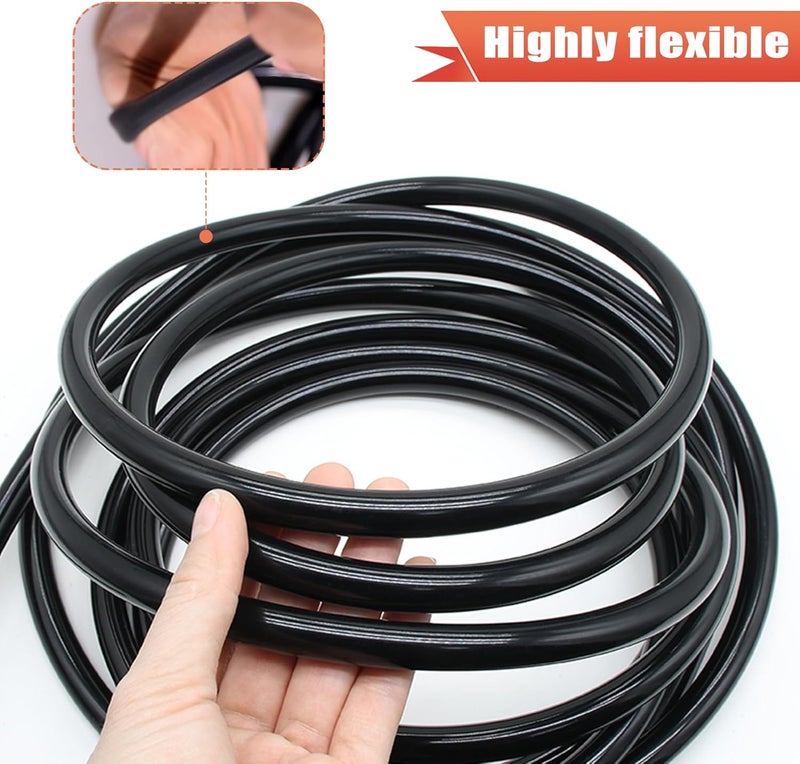 Impesur 3/8" Silicone Vacuum hose, 10FT Vacuum Hose Automotive Black (ID 10mm) 130PSI Max Pressure with 5 Hose Clamps - Image 5